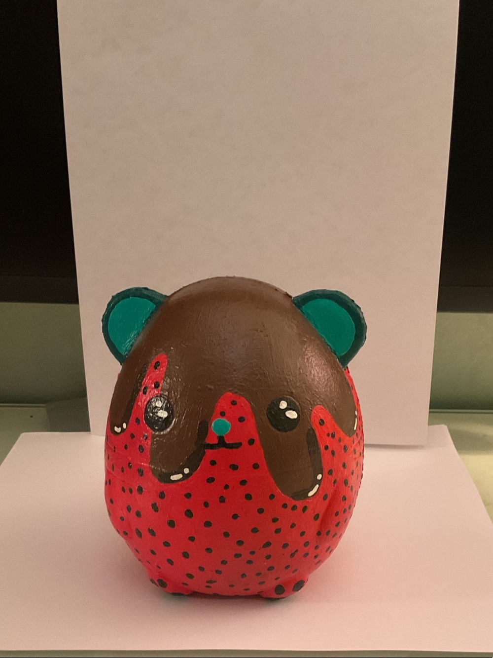 Chocolate covered strawberry squishy design